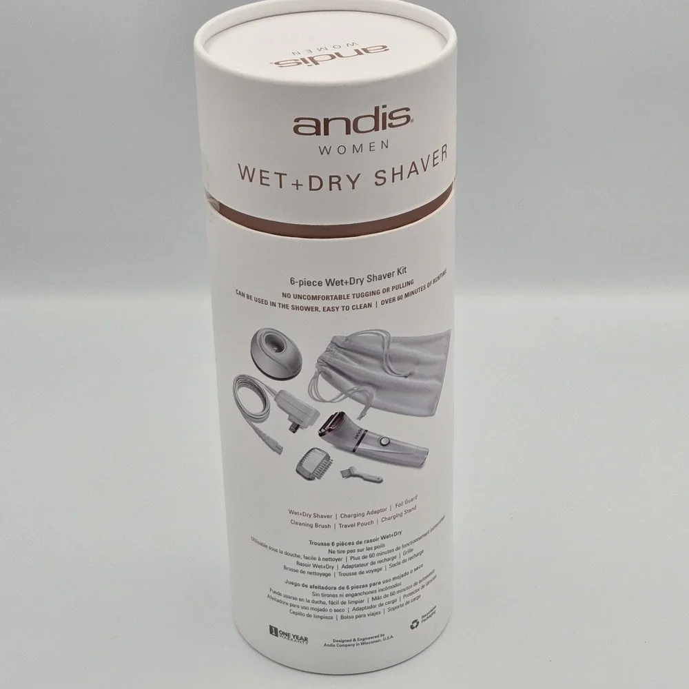 Andis‎ 31015 Women's 6-Piece Wet + Dry Shaver FACTORY SEALED